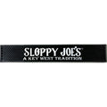 Sloppy Joe's bar rail mat black rubber PVC, Key West home bar accessory