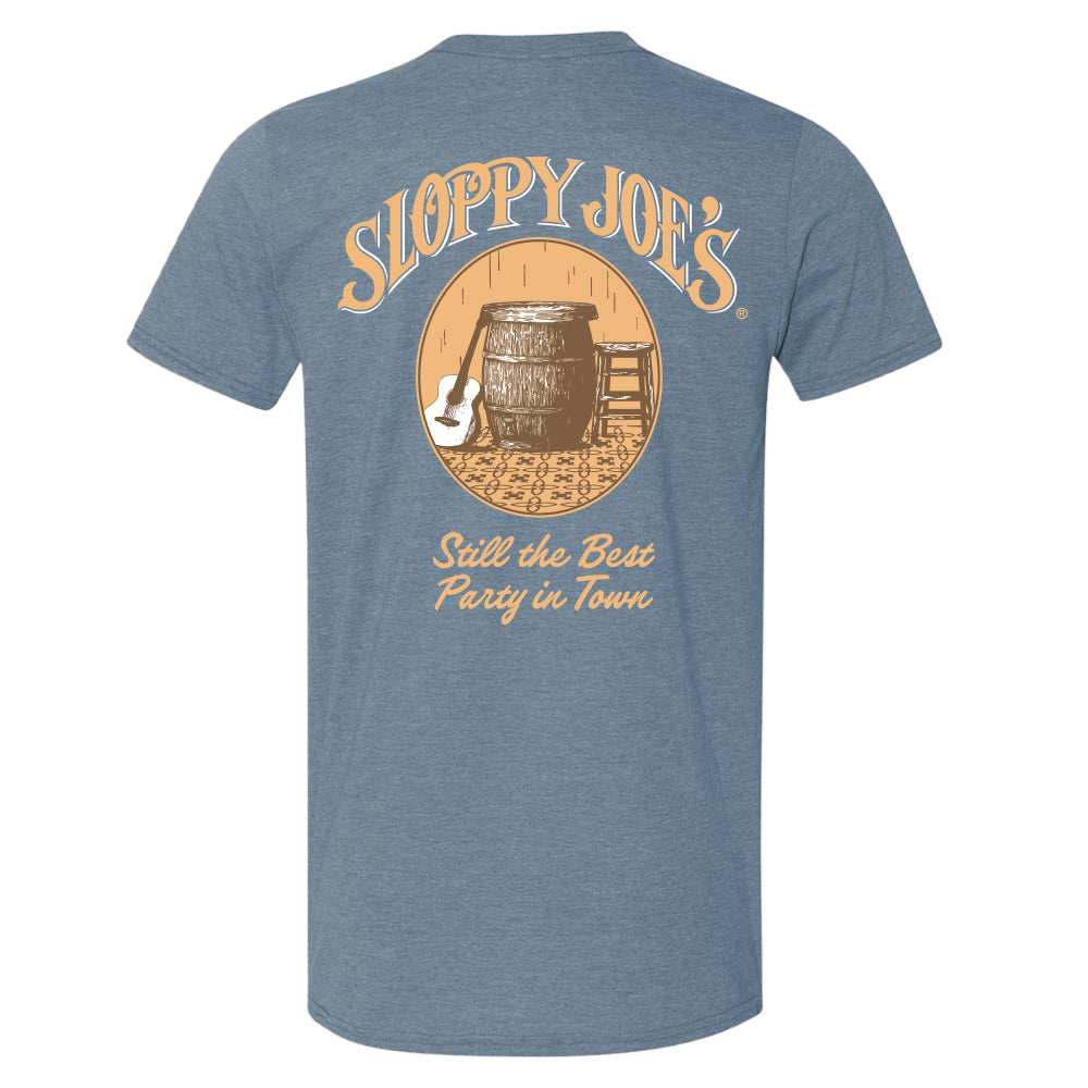 Barrel Tee – Heather Indigo