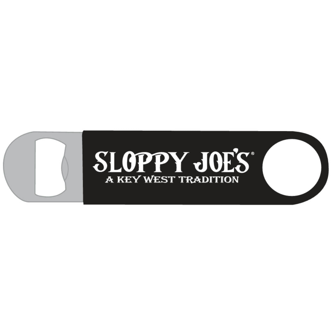 Sloppy Joe's bottle opener black vinyl wrap, Key West bar accessory