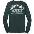 Building logo long sleeve dark green back view, Sloppy Joe's Bar Key West