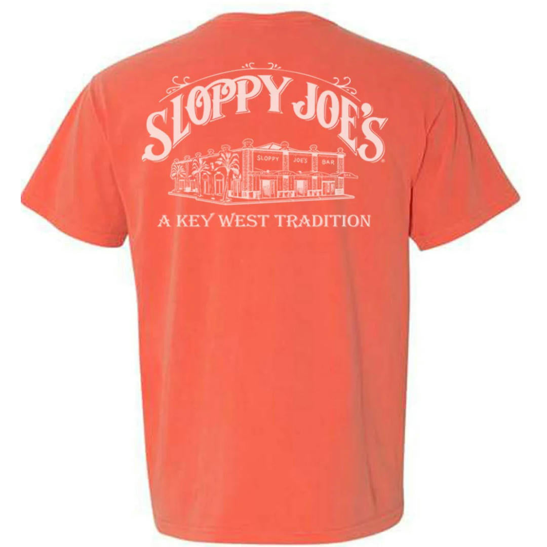 Building Logo Short Sleeve Comfort Colors Salmon