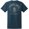 Classic back short sleeve blue back view, Sloppy Joe's Bar Key West cotton tee
