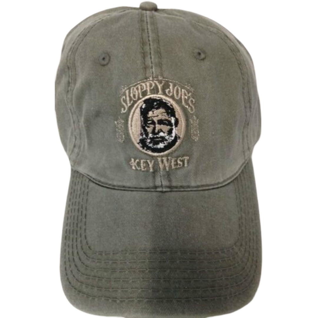 Classic hat logo olive, Sloppy Joe's Bar Key West embroidered baseball cap