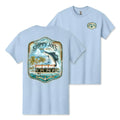 Composite Old Florida light blue short sleeve tee back, Sloppy Joe's Key West vintage graphic
