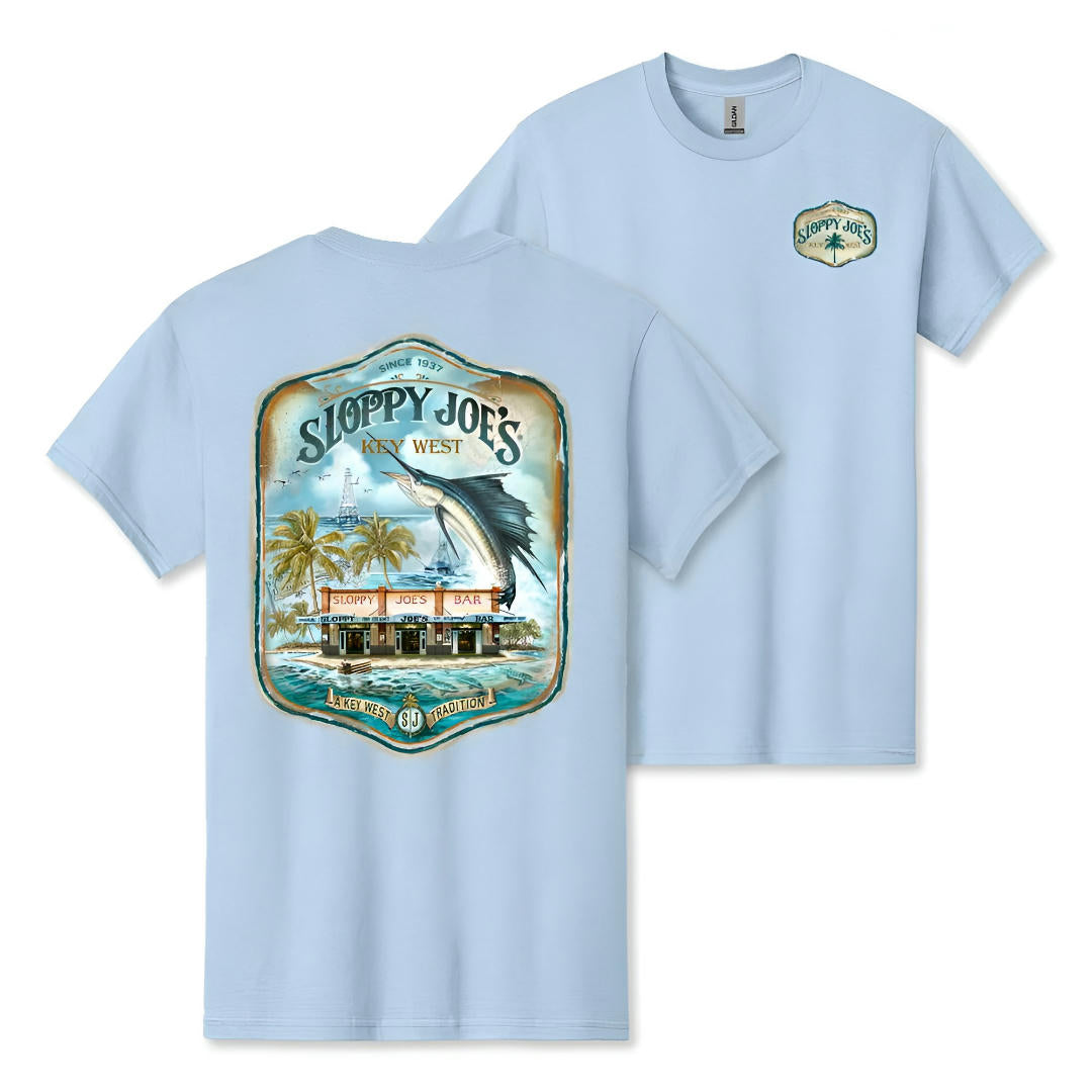 Composite Old Florida Light Blue Short Sleeve Tee