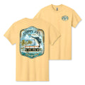 Composite Old Florida yellow haze short sleeve tee back, Sloppy Joe's Key West vintage graphic