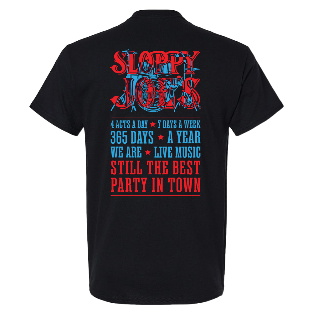 Sloppy Joe's Concert Tee – Black