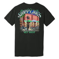 Corner of Duval and Greene biker tee back view, Sloppy Joe's Key West graphic