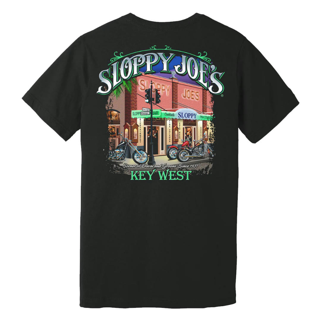 Corner of Duval & Greene Biker T-shirt