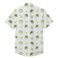 Custom men's camp shirt back view, Sloppy Joe's Bar Key West all-over print