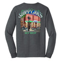 Duval and Greene biker long sleeve back view, Sloppy Joe's Key West bold graphic