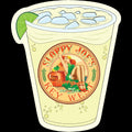 Ginger Girl Cup vinyl sticker 3.5 inch, Sloppy Joe's Bar Sloppy Ginger character decal Key West
