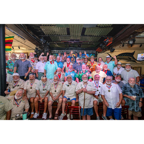 2026 Hemingway Look-Alike Contest group photo, Sloppy Joe's Bar annual Key West event