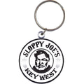 Sloppy Joe's classic round logo keyring, metal Key West souvenir keychain