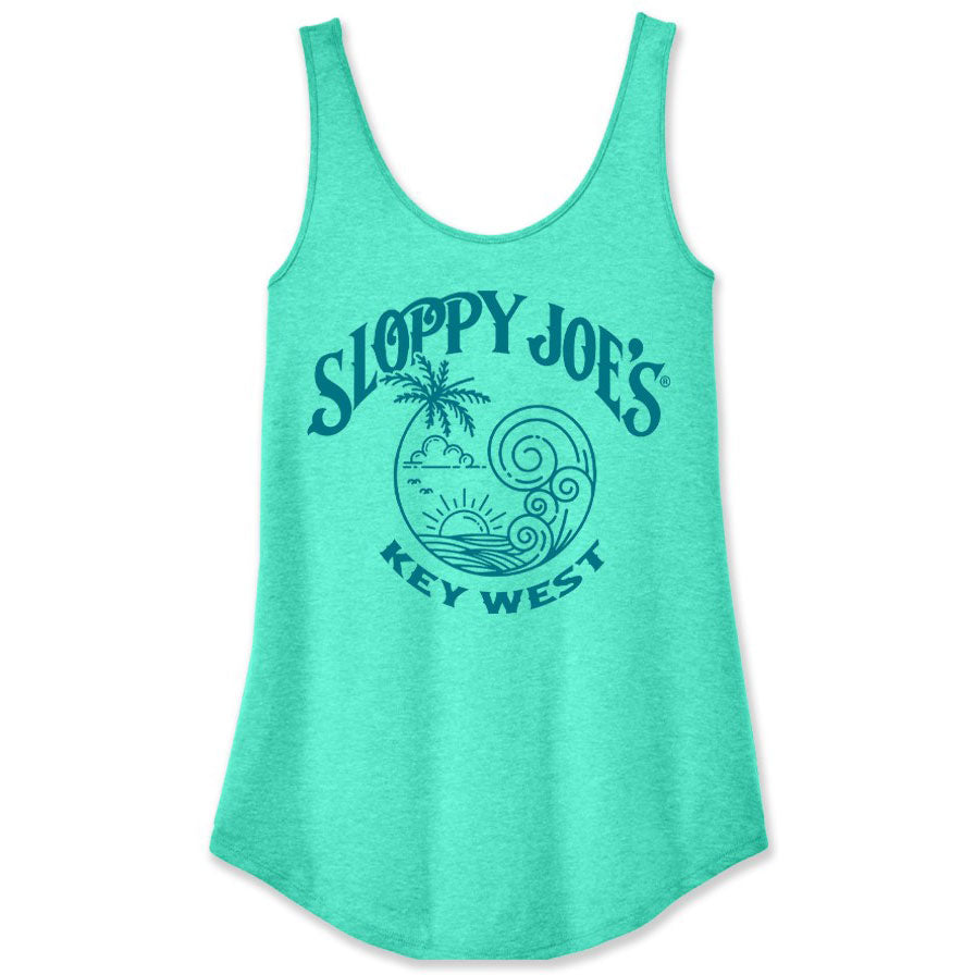 Ladies Wave Logo Tank Top – Sloppy Joe's Apparel & Gifts