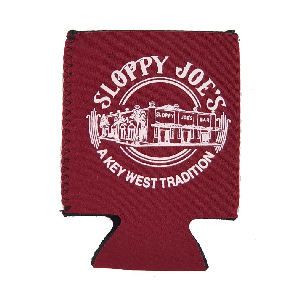 Flat pocket coolie in maroon, Sloppy Joe's Bar Key West logo