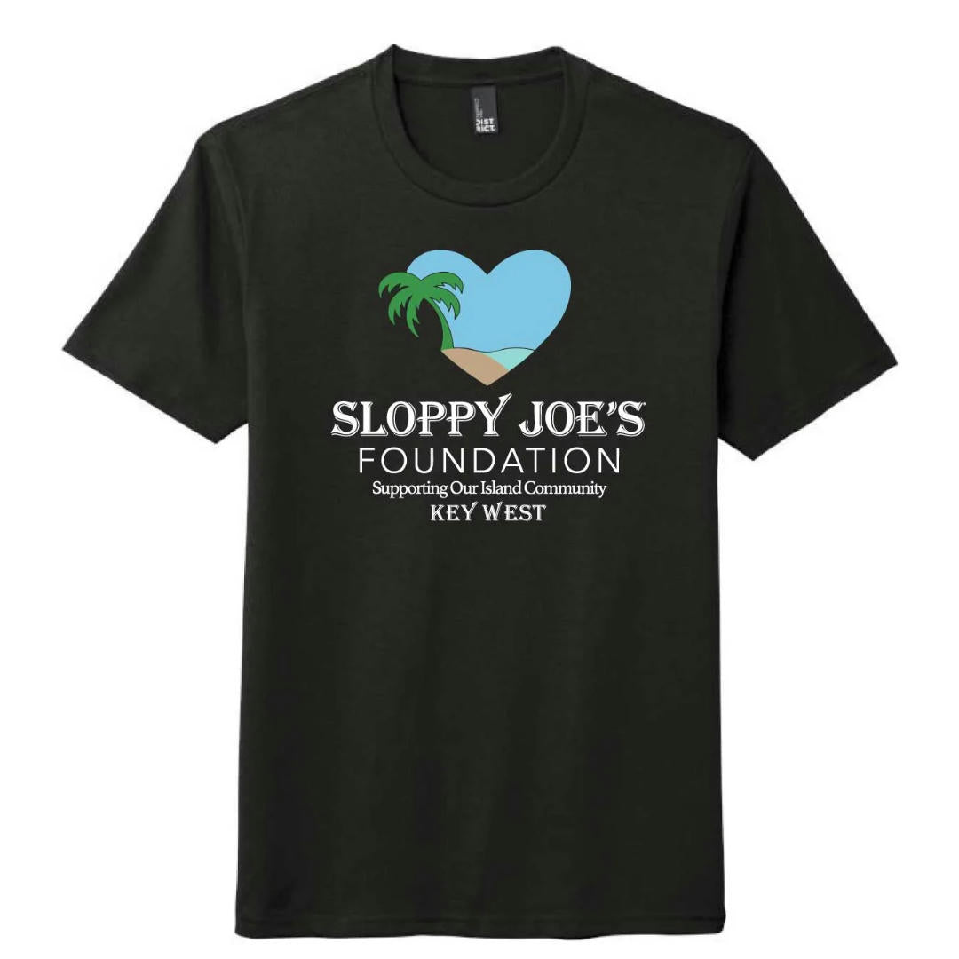 Men's foundation t-shirt back view, Sloppy Joe's Bar Key West giveback tee
