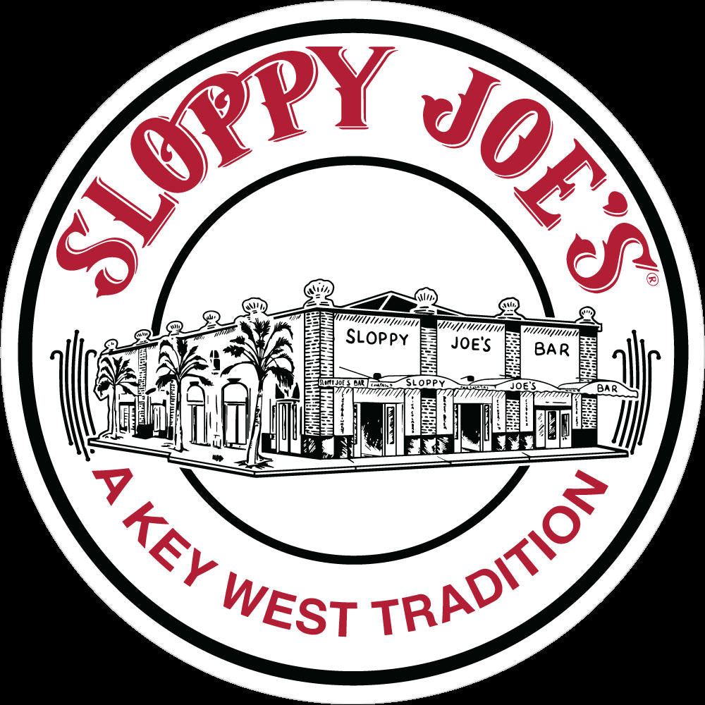 Round building logo vinyl sticker 3.5 inch, Sloppy Joe's Bar Key West souvenir decal