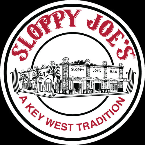 Round building logo vinyl sticker 3.5 inch, Sloppy Joe's Bar Key West souvenir decal