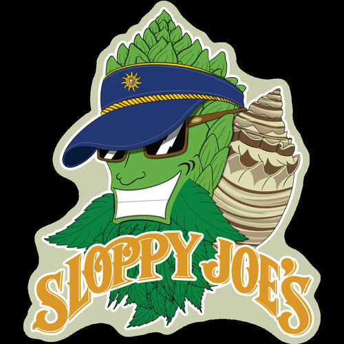 Sloppy Hoppy IPA vinyl sticker 3.5 inch, Sloppy Joe's Bar Key West craft beer decal
