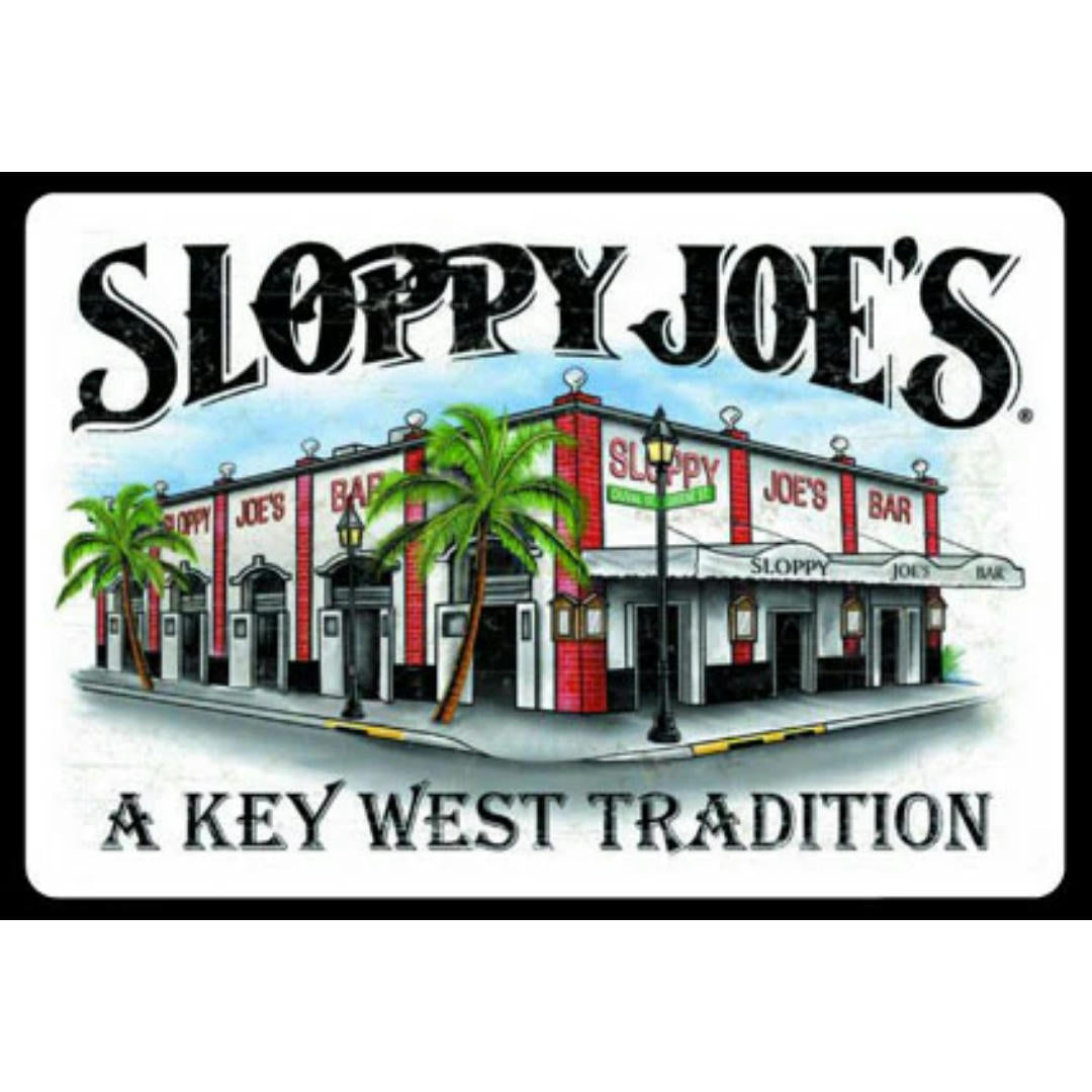 Sloppy Joe's playing cards poker deck with Key West bar branding, souvenir gift