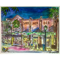 Sloppy Joe's Sean Dwyer postcard, original painting reproduction Key West souvenir