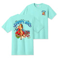 Sloppy Rita celadon t-shirt back view, Sloppy Joe's Bar Key West character graphic tee