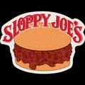 Sloppy Sandwich vinyl sticker 3.5 inch, Sloppy Joe's Key West — the legendary Sloppy Joe sandwich logo on durable vinyl