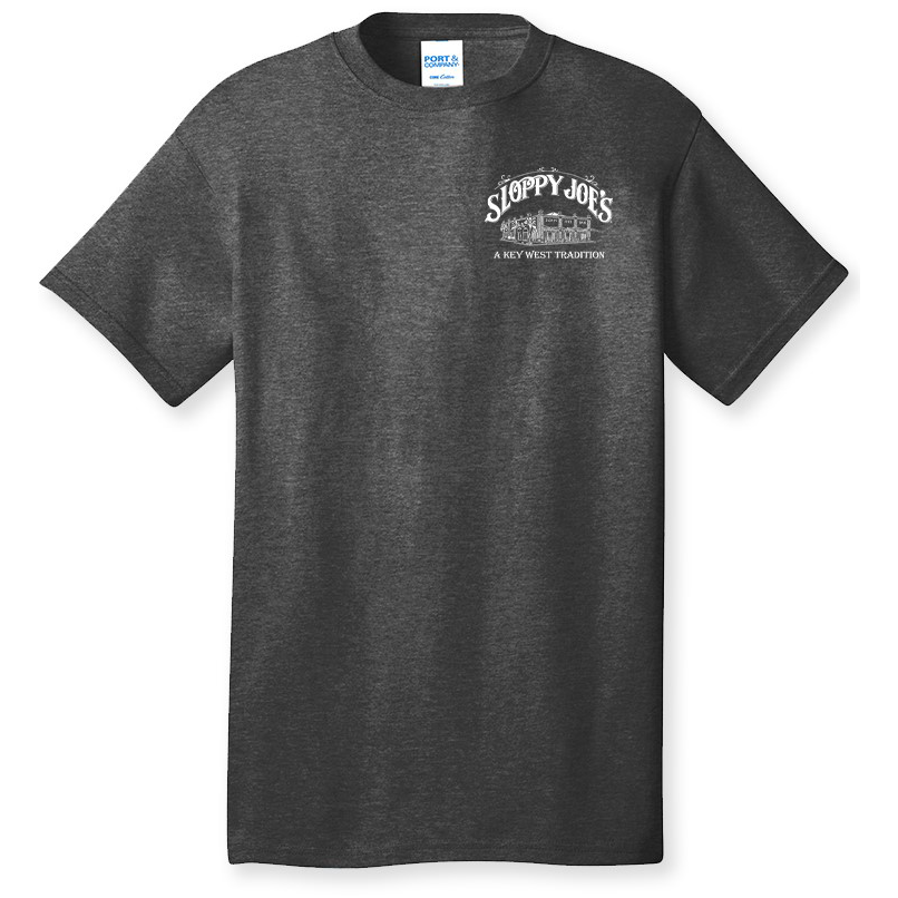 Men's TALL Bar Logo T-Shirt - Heather Charcoal
